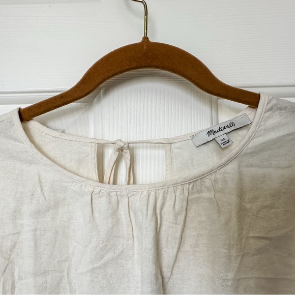 Madewell Linen-Blend Michele Bubble Top - Size XSmall - Picture 6 of 9